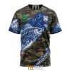 NRL Canterbury-Bankstown Bulldogs Custom Name Number Special Camo Fishing T-Shirt