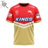 NRL Dolphins Custom Name Number 2024 Home Jersey T-Shirt