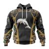 NRL Dolphins Custom Name Number Special Camo Hunting Pullover Hoodie