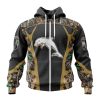 NRL Dolphins Custom Name Number Special Camo Hunting Zip Up Hoodie