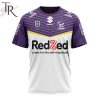 NRL Melbourne Storm Custom Name Number 2024 Away Jersey T-Shirt