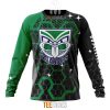 NRL New Zealand Warriors Custom Name Number MotoCross Style Sweatshirt