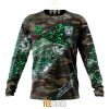 NRL New Zealand Warriors Custom Name Number Special Camo Fishing Sweatshirt