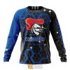 NRL Newcastle Knights Custom Name Number MotoCross Style Sweatshirt