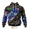NRL Newcastle Knights Custom Name Number Special Camo Fishing Pullover Hoodie
