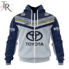 NRL North Queensland Cowboys Custom Name Number 2024 Away Jersey Zip Up Hoodie