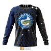 NRL Parramatta Eels Custom Name Number MotoCross Style Sweatshirt