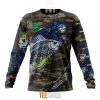 NRL Parramatta Eels Custom Name Number Special Camo Fishing Sweatshirt