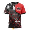 NRL Penrith Panthers Custom Name Number Motocross Concept T-Shirt