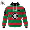 NRL South Sydney Rabbitohs Custom Name Number 2024 Home Jersey Pullover Hoodie