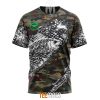 NRL South Sydney Rabbitohs Custom Name Number Special Camo Fishing T-Shirt