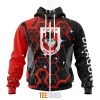 NRL St. George Illawarra Dragons Custom Name Number MotoCross Style Zip Up Hoodie