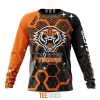 NRL Wests Tigers Custom Name Number MotoCross Style Sweatshirt