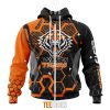 NRL Wests Tigers Custom Name Number MotoCross Style Zip Up Hoodie