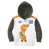 AFL Greater Western Sydney Giants Custom Name Number The Simpsons Guernsey Kids Pullover Hoodie