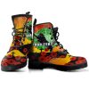 NRL Penrith Panthers Custom Text Poppy ANZAC Lest We Forget Leather Boots