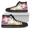 POKEMON Mewtwo Flying In Sky High Top Shoes