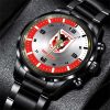 NRL St. George Illawarra Dragons Custom Name Steel Watch
