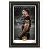 NRL Penrith Panthers NATHAN CLEARY Signed Portrait Canvas