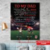 NRL St. George Illawarra Dragons Custom Name x2 Date Father Day Portrait Canvas