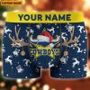 North Queensland Cowboys Custom Name Christmas Pattern Men’s Boxers