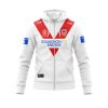 NRL St. George Illawarra Dragons Custom Name Number 2025 Home Jersey Zip Up Hoodie