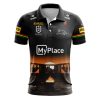NRL Penrith Panthers Custom Name Number ANZAC 2025 Jersey Polo Shirt