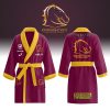 Brisbane Broncos Custom Name New Edition Fleece Bathrobe