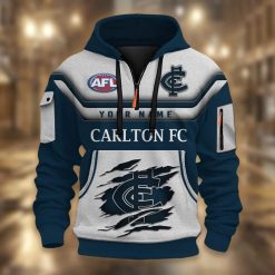 Carlton Blues Custom Name Sporty Style Dynamic Hoodie
