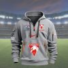 Sydney Swans Custom Name New Version Quarter Zip Hoodie