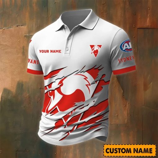 Sydney Swans Custom Name New Edition Polo Shirt