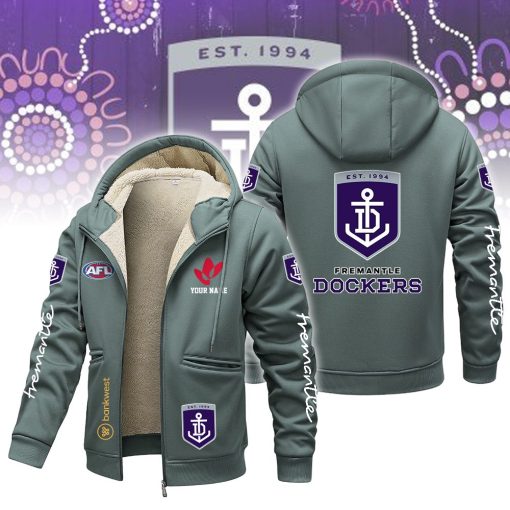 Fremantle Dockers Custom Name New Version Zipper Jacket
