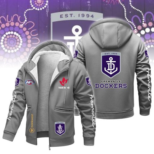 Fremantle Dockers Custom Name New Version Zipper Jacket