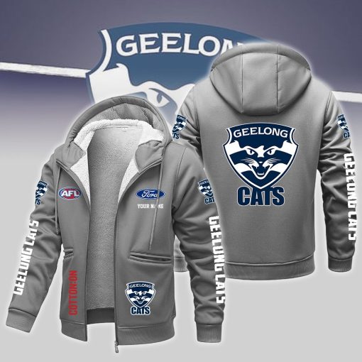 Geelong Cats Custom Name New Version Zipper Jacket