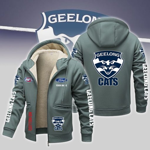 Geelong Cats Custom Name New Version Zipper Jacket