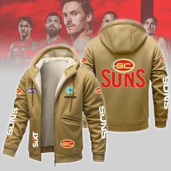 Gold Coast Suns Custom Name New Version Zipper Jacket