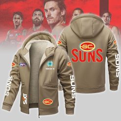 Gold Coast Suns Custom Name New Version Zipper Jacket