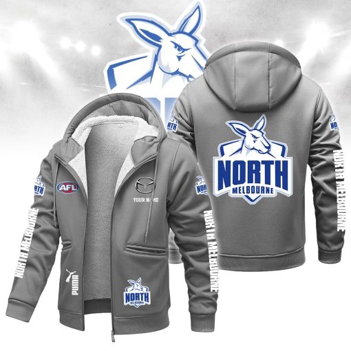 North Melbourne Kangaroos Custom Name New Version Zipper Jacket