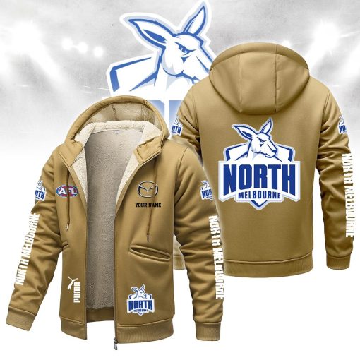 North Melbourne Kangaroos Custom Name New Version Zipper Jacket