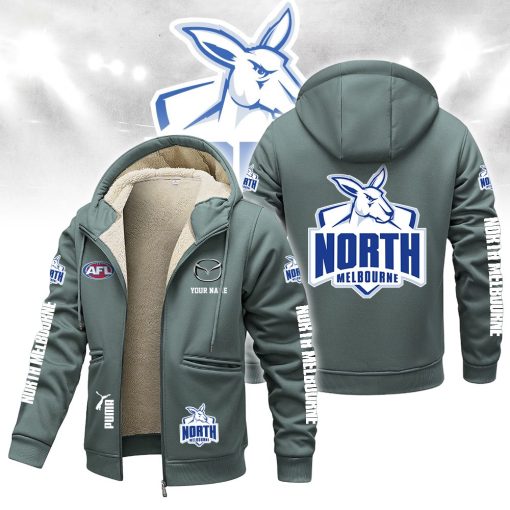 North Melbourne Kangaroos Custom Name New Version Zipper Jacket