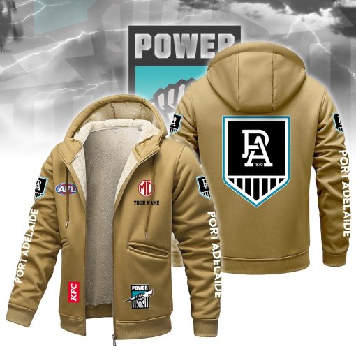 Port Adelaide Power Custom Name New Version Zipper Jacket