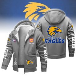 West Coast Eagles Custom Name New Version Zipper Jacket