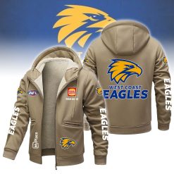 West Coast Eagles Custom Name New Version Zipper Jacket
