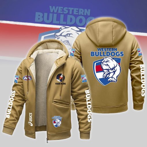 Western Bulldogs Custom Name New Version Zipper Jacket