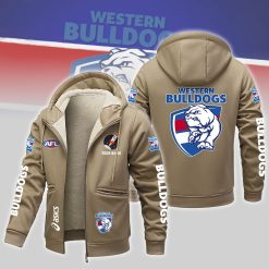 Western Bulldogs Custom Name New Version Zipper Jacket