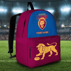 AFL Brisbane Lions Custom Name 2023 Home Jersey Backpack
