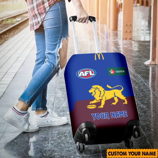 AFL Brisbane Lions Custom Name 2024 Home Jersey Luggage Cover