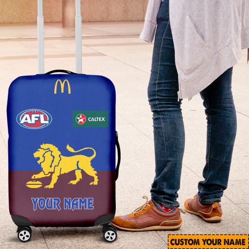 AFL Brisbane Lions Custom Name 2024 Home Jersey Luggage Cover