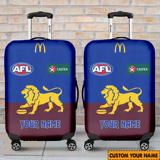 AFL Brisbane Lions Custom Name 2024 Home Jersey Luggage Cover
