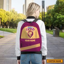 AFL Brisbane Lions Custom Name Gift For Fans Backpack